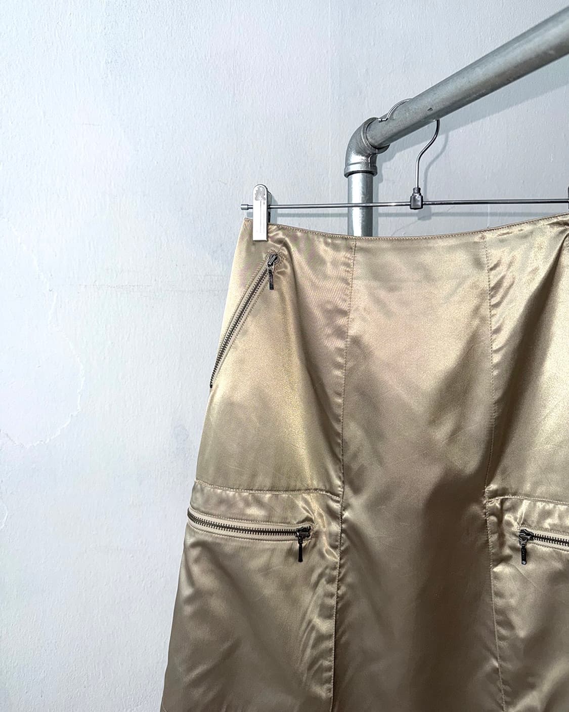HIROKO KOSHINO TRUNK Gold Sheen Skirt 상품이미지7