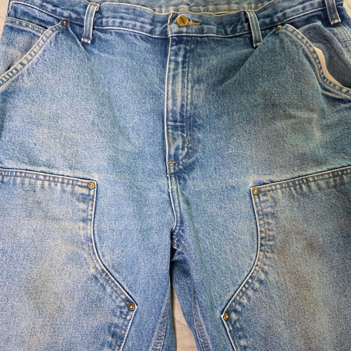 [38X30] 빈티지 칼하트 더블니 B73 DST 데님팬츠 B-18 상품이미지3