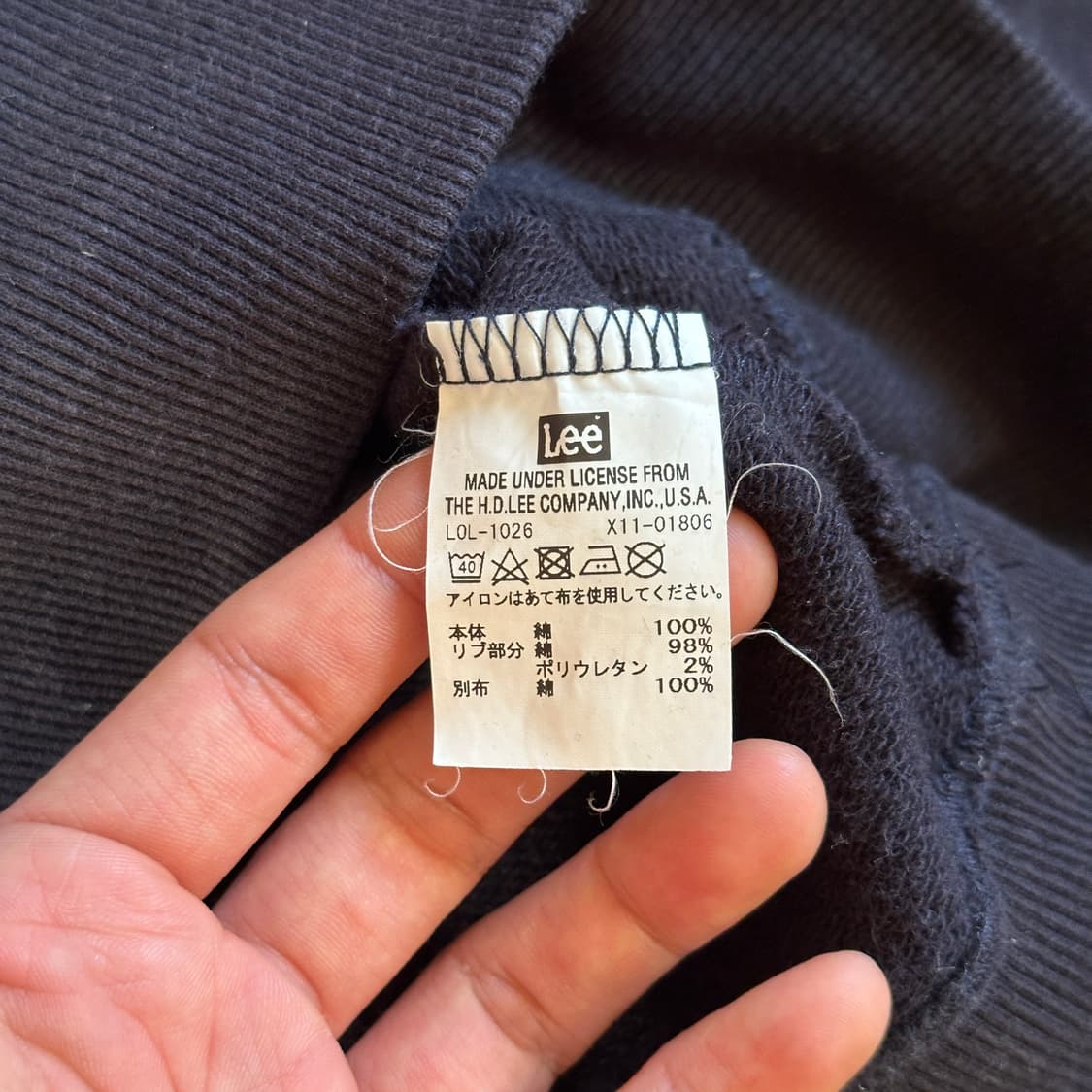 Lee denim pocket hoodie sweats 상품이미지5