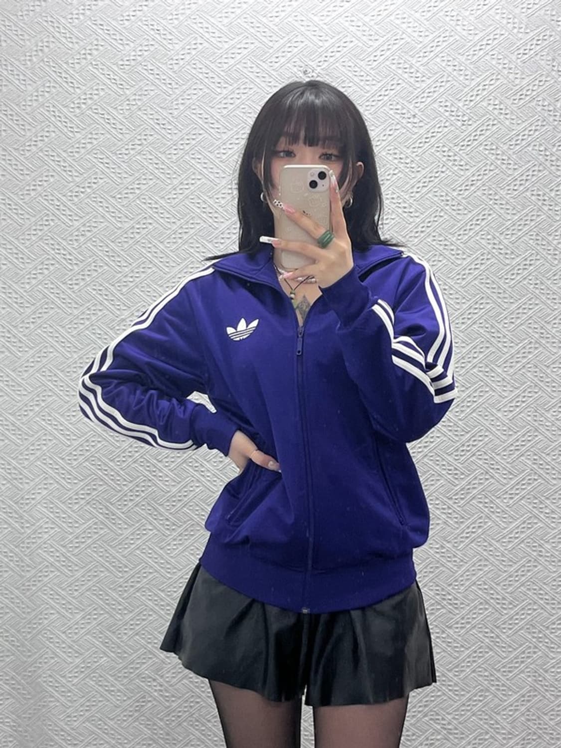 아디다스 파이어버드 딥퍼플 포도맛 져지 집업 90 C11094 상품이미지1