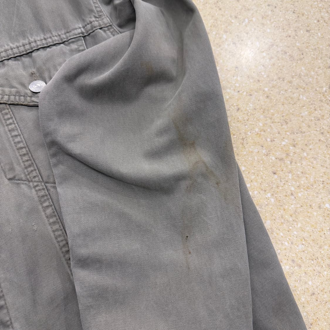 리바이스 코튼 트러커 자켓 투 포켓 디테일 레귤러핏 라이트 카키 상품이미지10