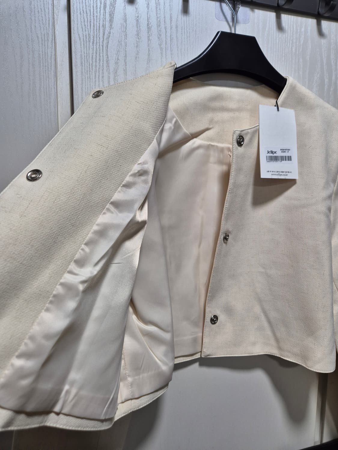 (세일)(새상품)jellpe 린넨혼방 원피스 자켓 셋업 상품이미지6