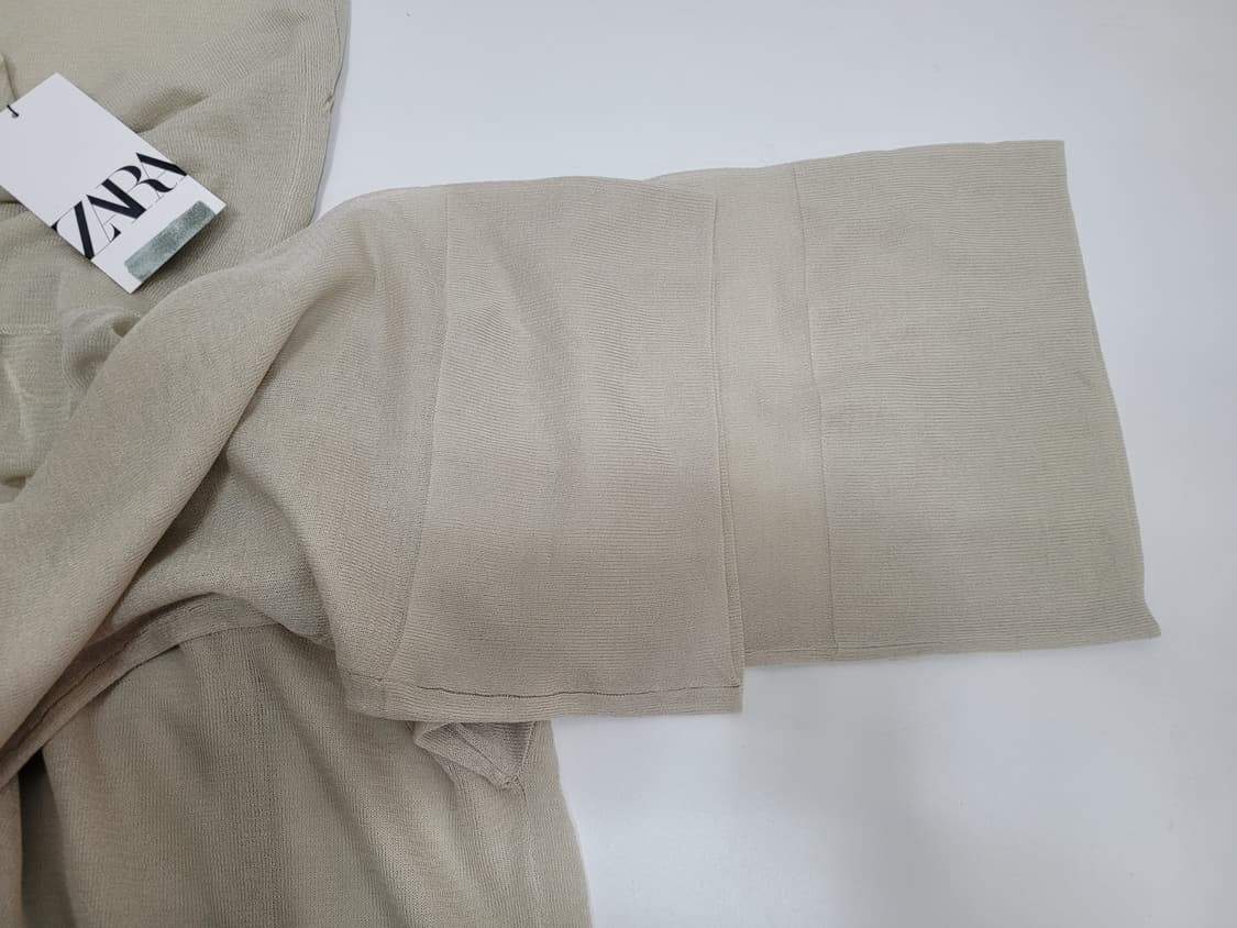 새상품) ZARA 자라 메쉬 롱 원피스 /  여 S 베이지 상품이미지4