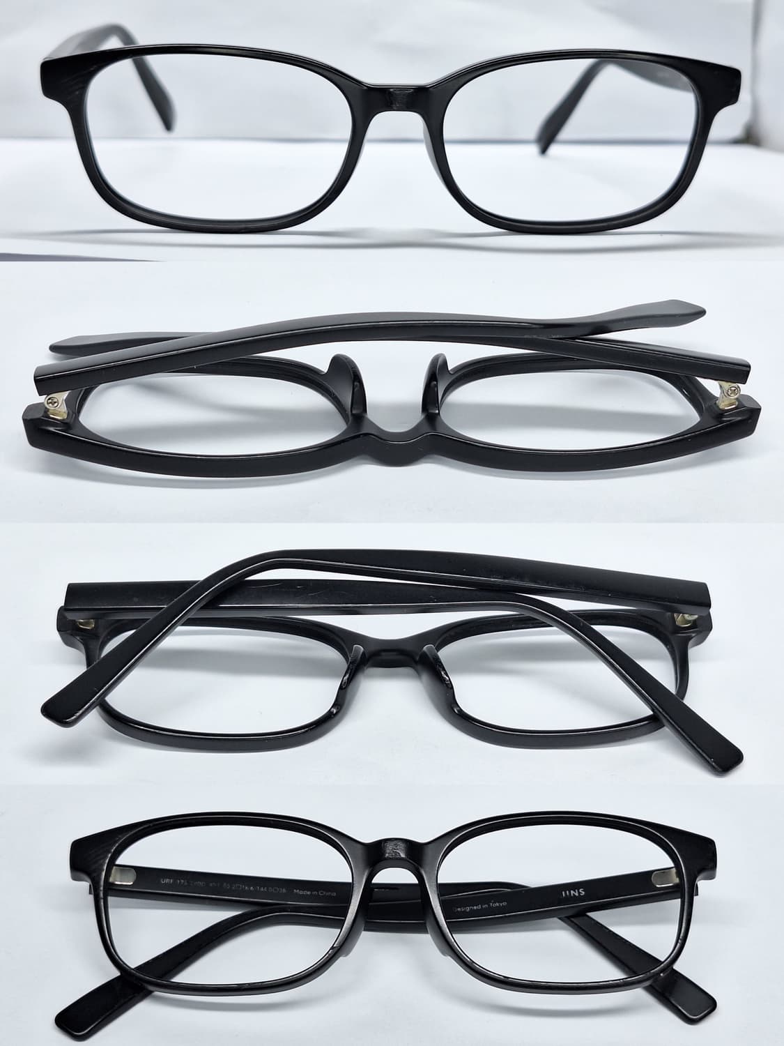 JINS 진스 URF-17S-280 메트 피니시 블랙 웰링턴 안경테 안경 상품이미지8