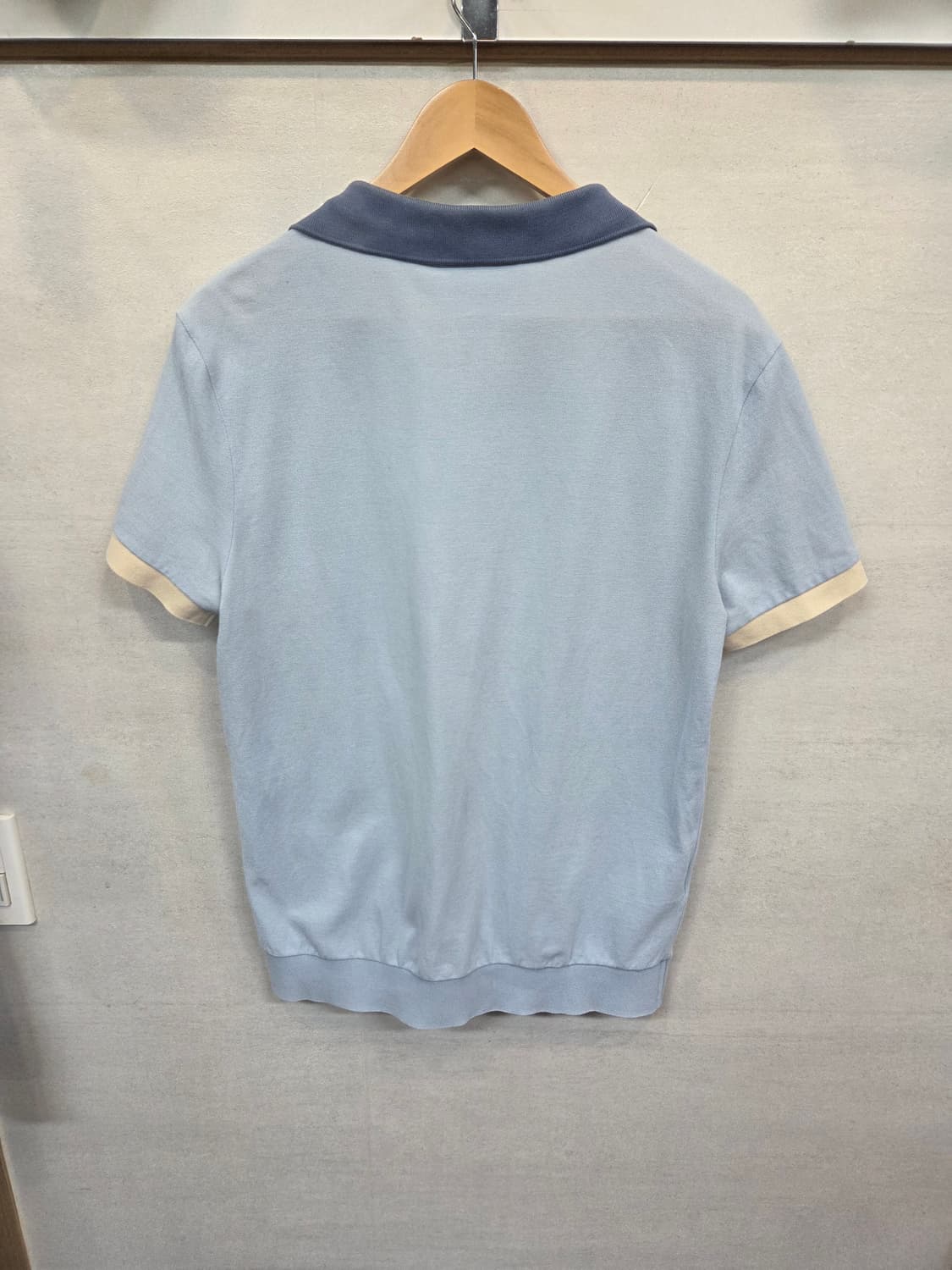라코스테 컬러블록 오픈카라 반팔 m 레귤러  상품이미지2