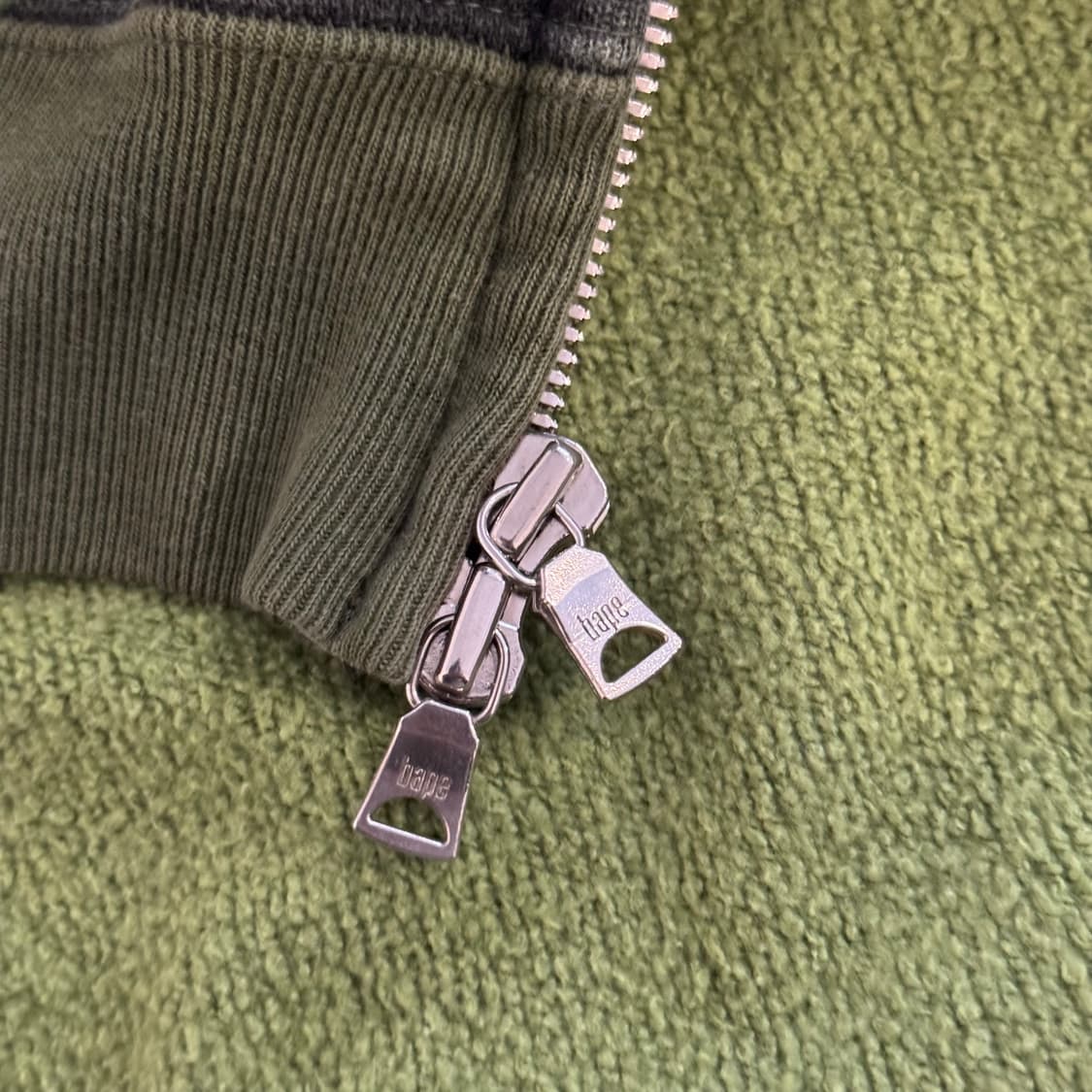 OG 베이프 그린카모 풀 집 후디 L 상품이미지7