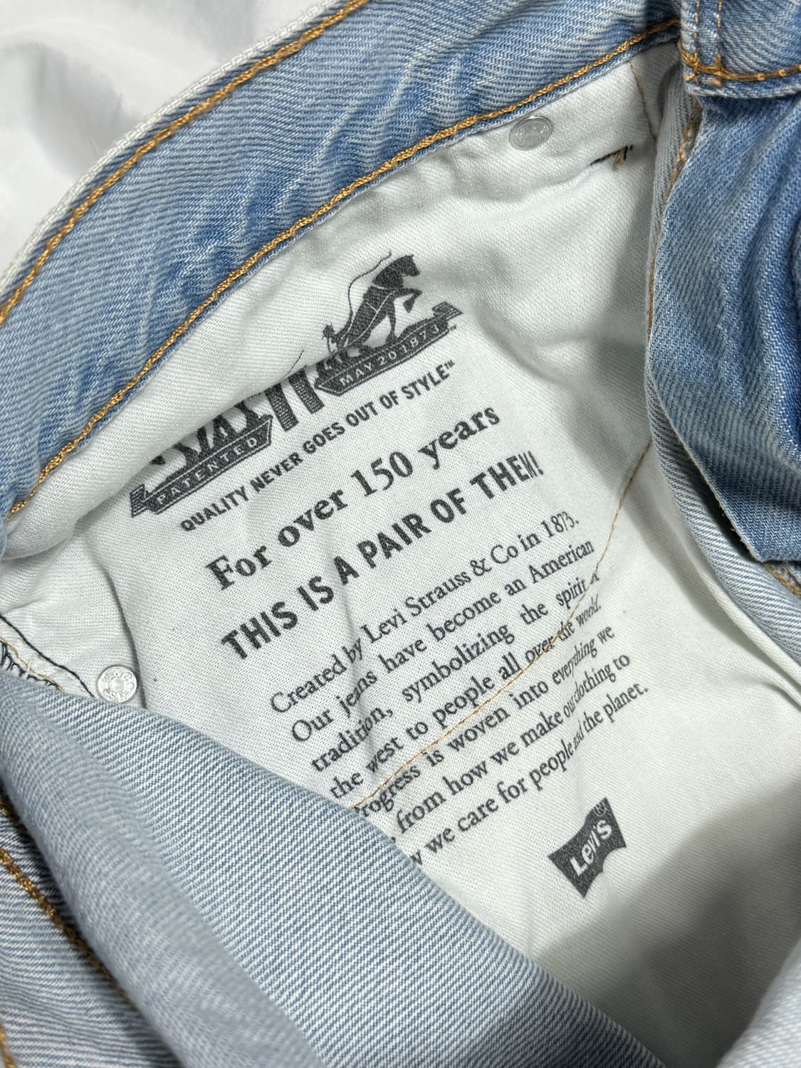 리바이스 555 96 릴렉스 스트레이트 스노우워싱진 상품이미지7