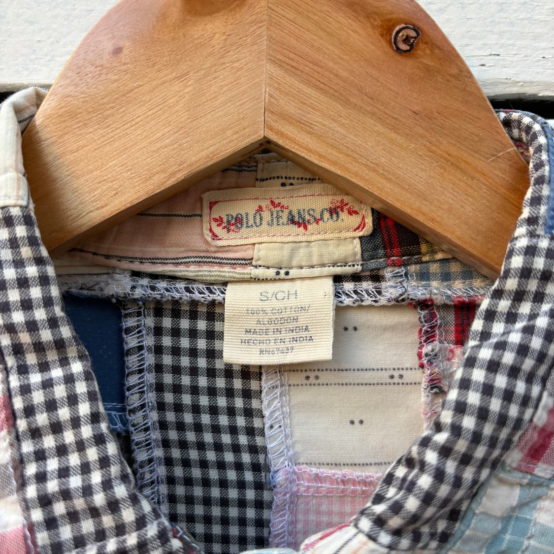 Polo 폴로 진스 패치워크 셔츠 상품이미지4