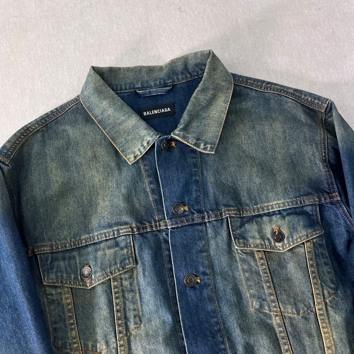 100 발렌시아가 2018 데님 자수 청자켓 상품이미지3