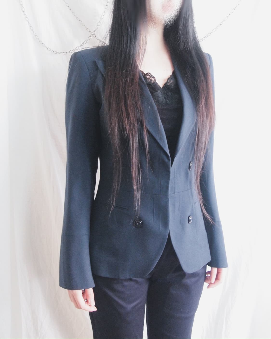 질샌더 히든 후크 슬림핏 크롭컷 블레이져 상품이미지1