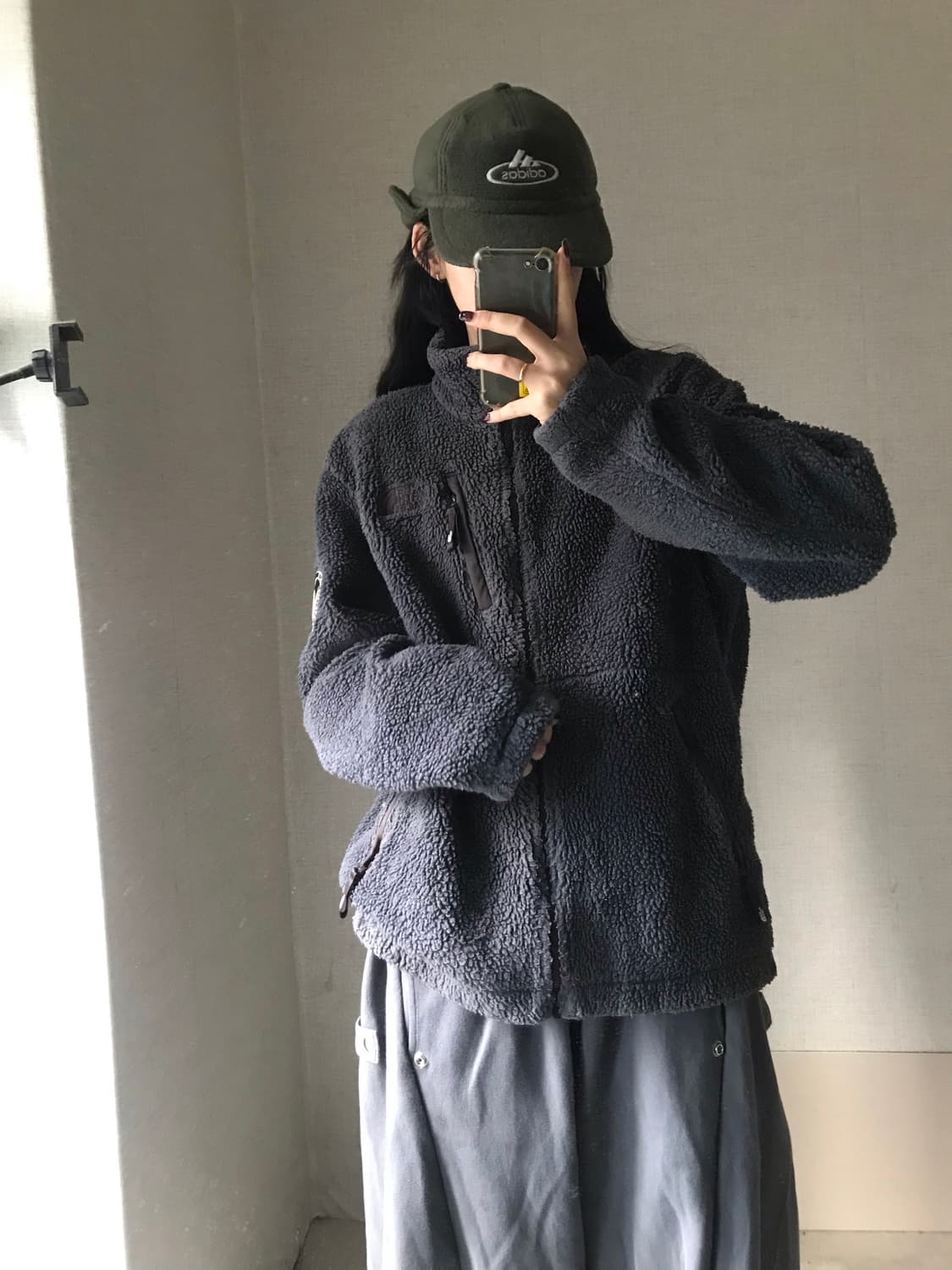 노페 그레이 후리스 상품이미지3