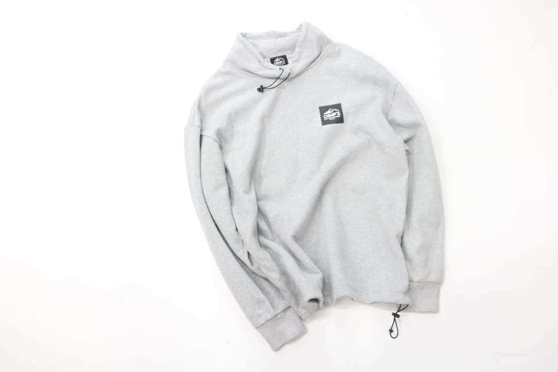 CAMP7 캠프세븐 빈티지 그레이 스트링 하이넥 스웨트셔츠 M 상품이미지2