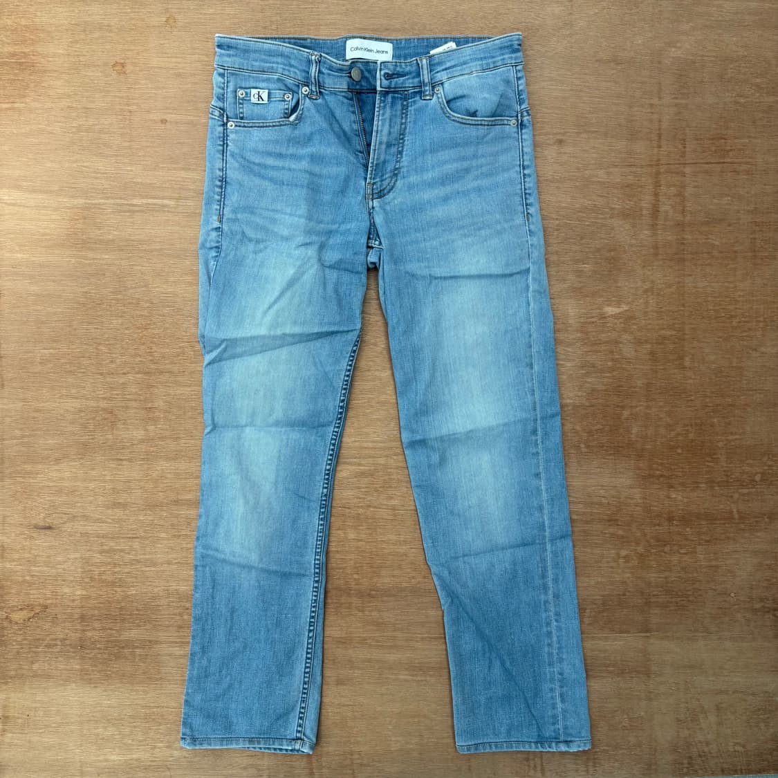 Calvin Klein Light Wash Straight Denim   상품이미지1