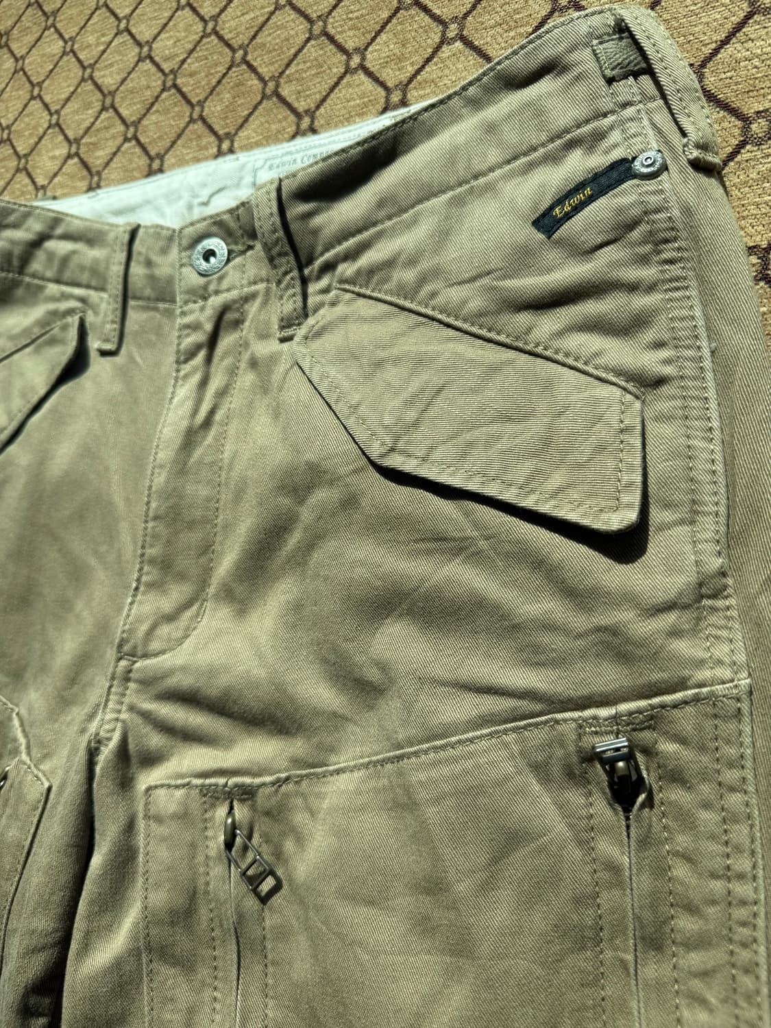 edwin 브라운 디테일 진 상품이미지2