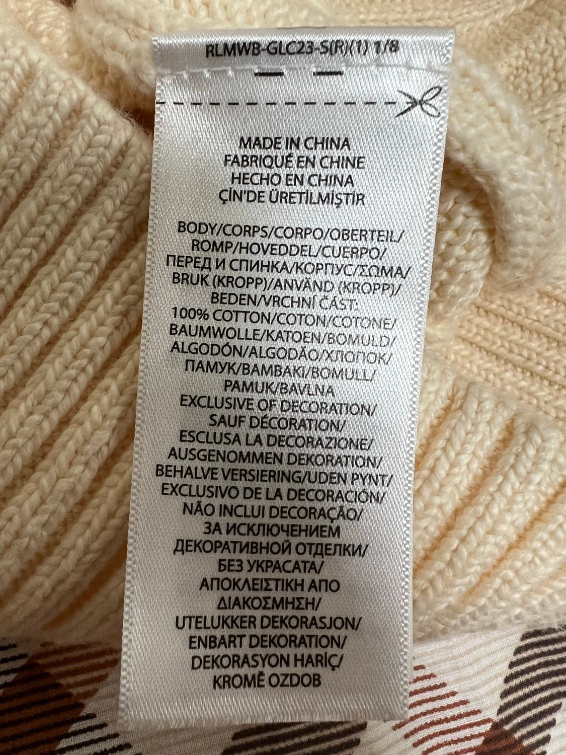 폴로 랄프로렌 코튼 니트 L 상품이미지4