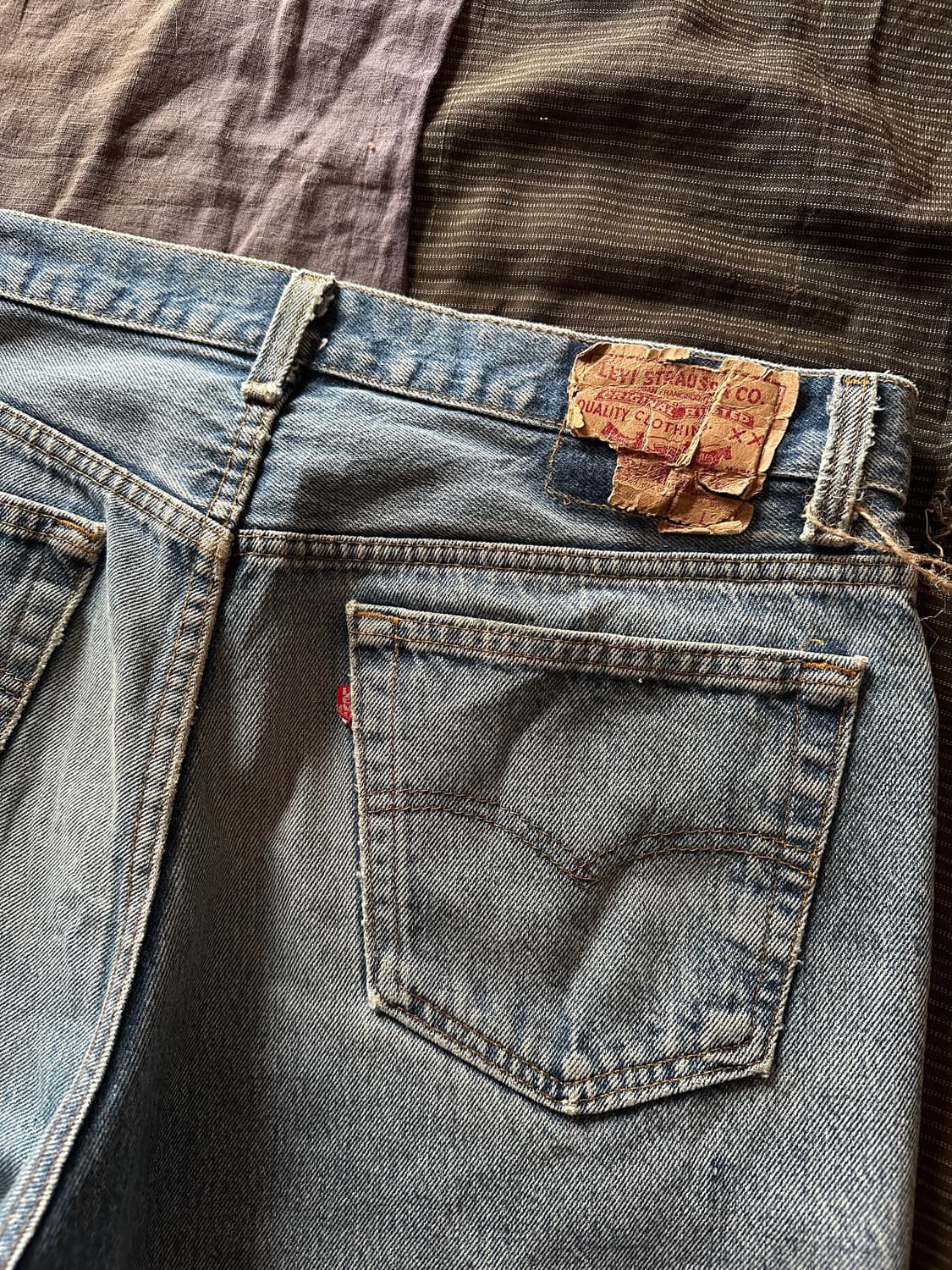 90s USA Levis 501 Half Denim Pants 상품이미지5