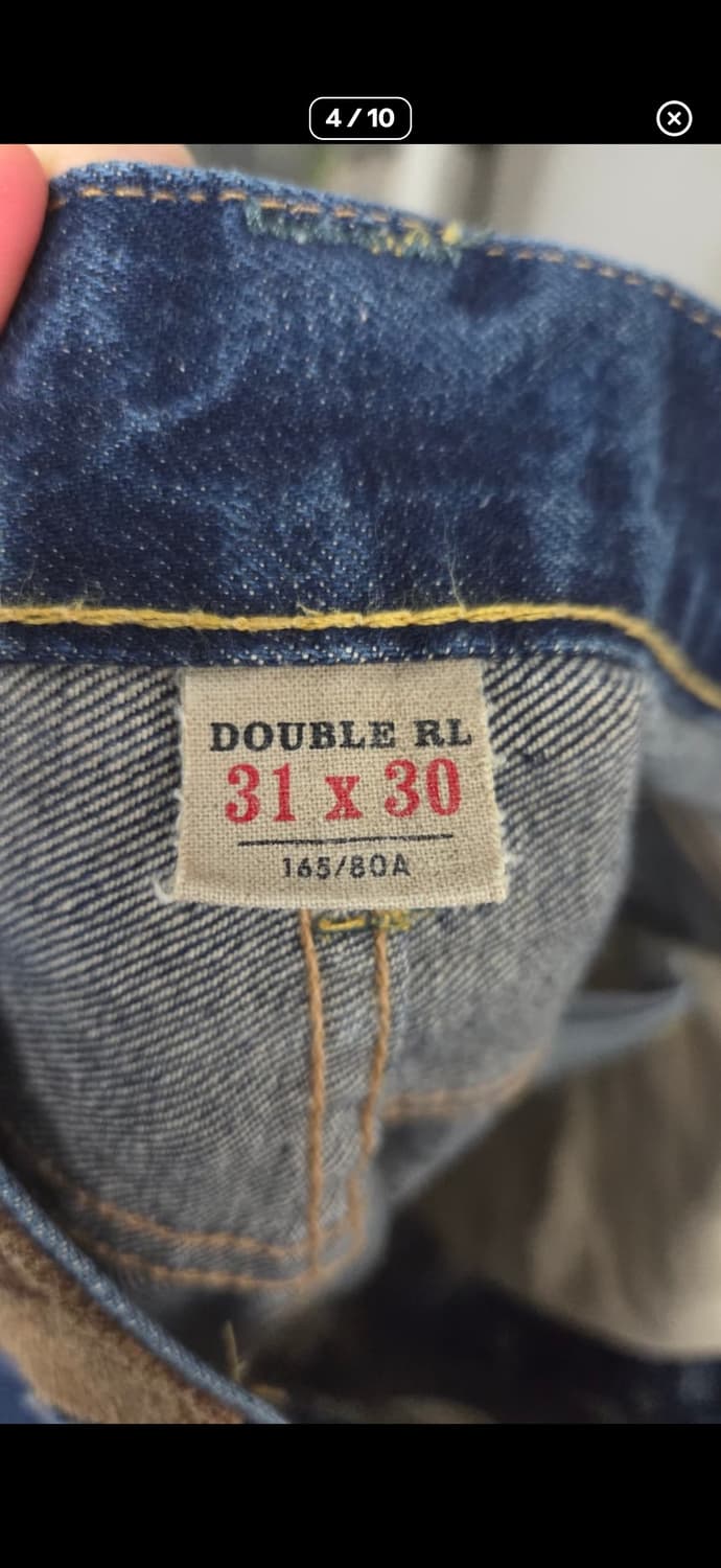 Rrl 스트레이트핏 데님 원워시 31-30 상품이미지4