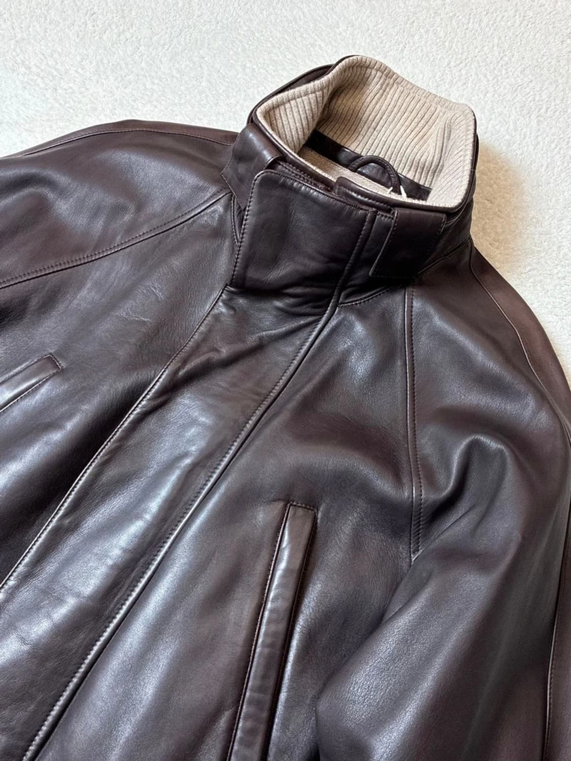 로로피아나 100%양가죽 캐시미어 아이서 자켓 PN6651 상품이미지4