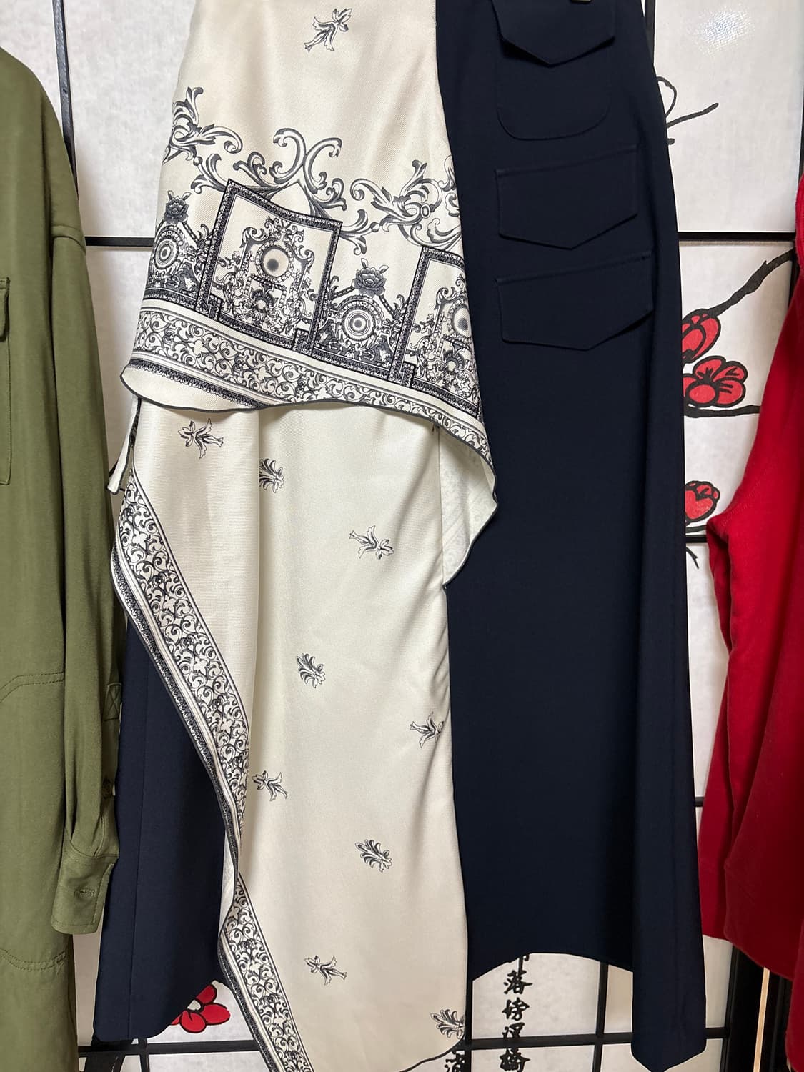 Fave Woo 실크스카프드레스S 상품이미지1