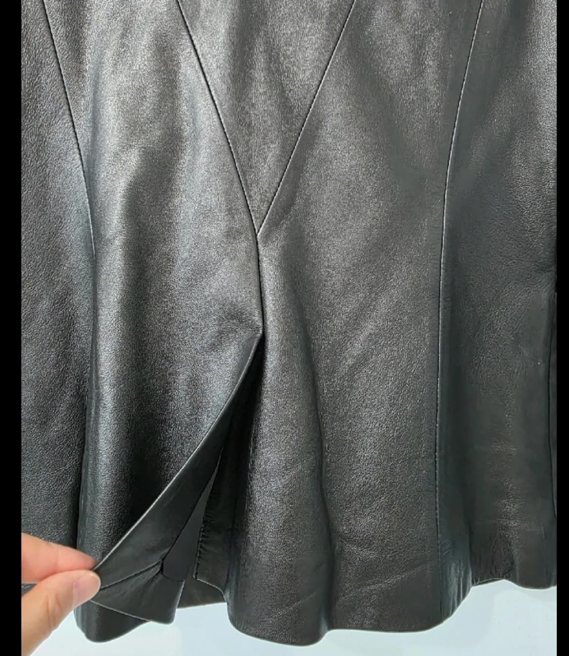 DKNY 블랙 가죽 자켓 ~55 상품이미지7
