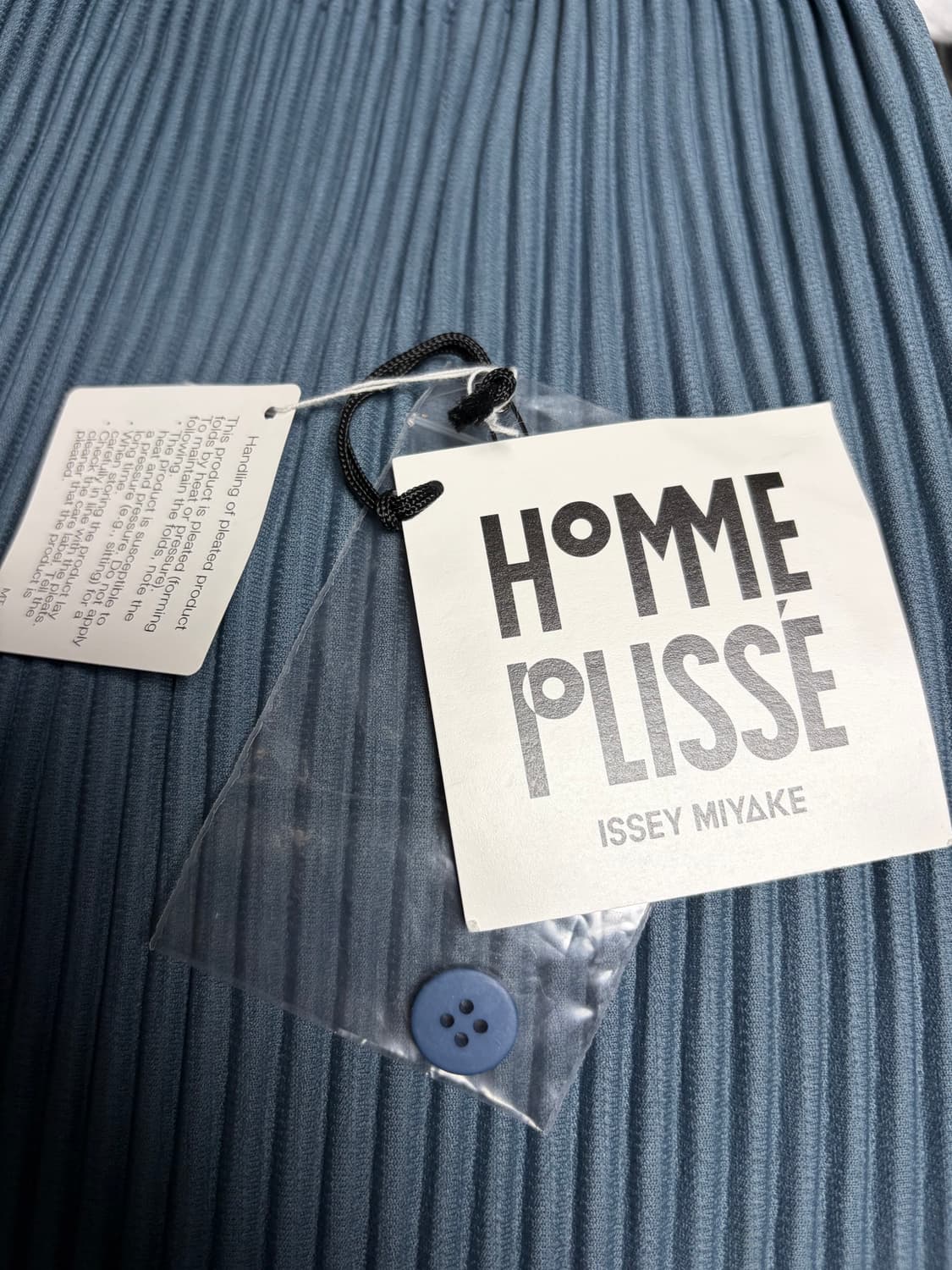 옴므플리세 베이직 팬츠 블루 3사이즈 상품이미지4