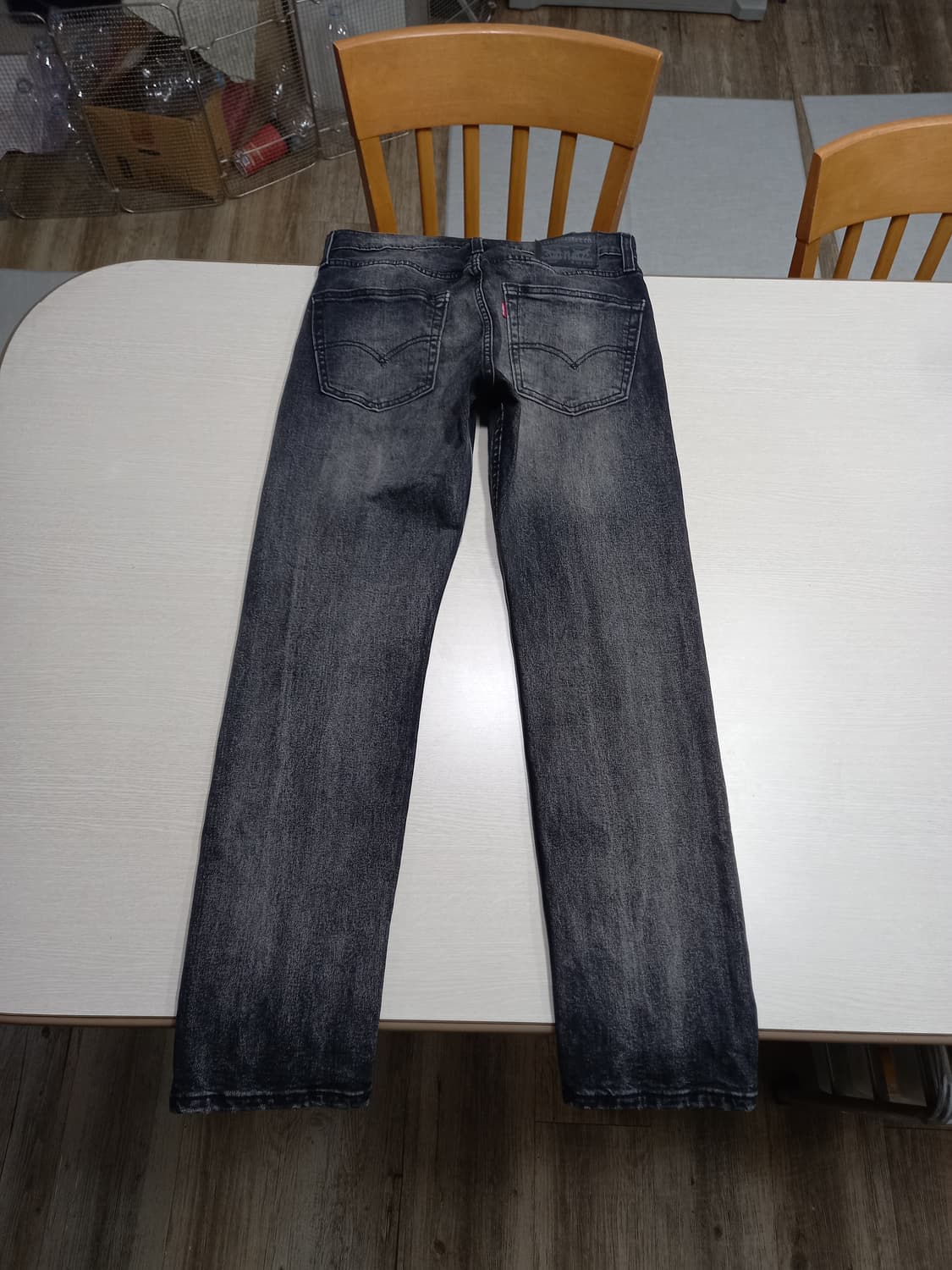 30 리바이스502 워싱 스판 슬림일자진 블랙 30-97 상품이미지2