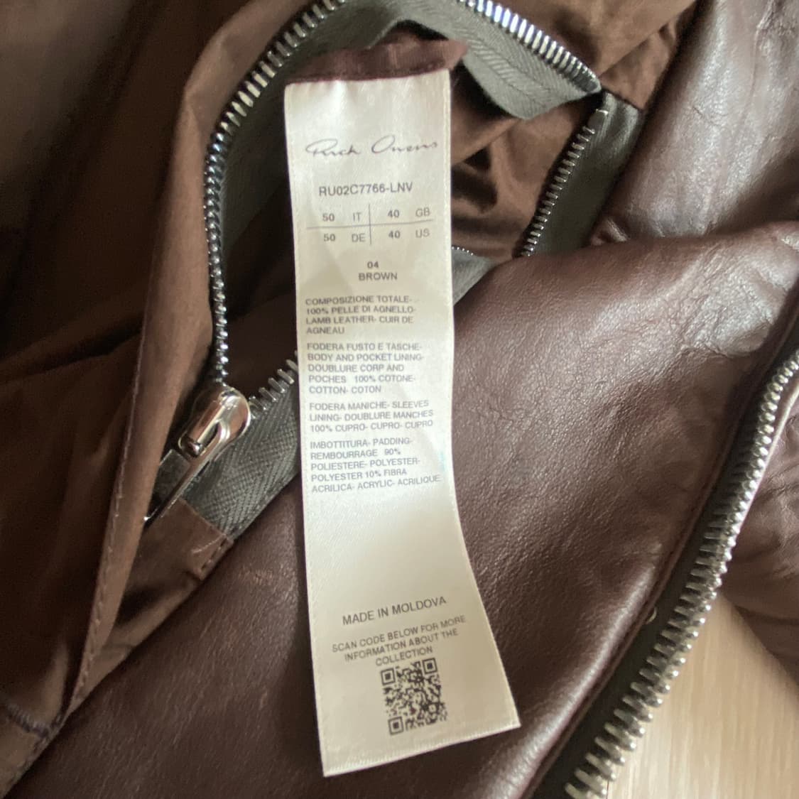 [50] 릭오웬스 23FW 'Luxor' Brad 레더 자켓 상품이미지5