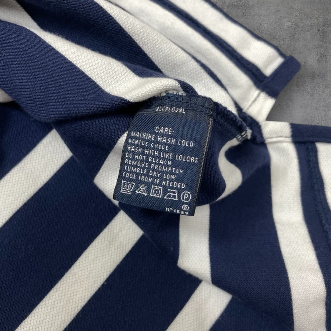 랄프로렌 스포츠 네이비 스트라이프 빅포니 슬림핏 카라 원피스 S 상품이미지4