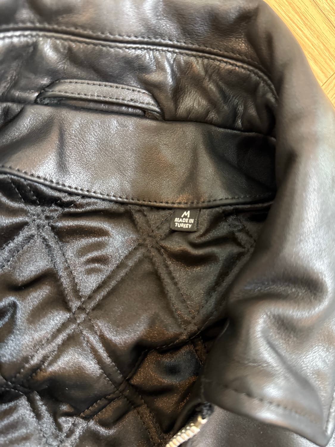 스투시 레더 빙 자켓 블랙 M사이즈 상품이미지10