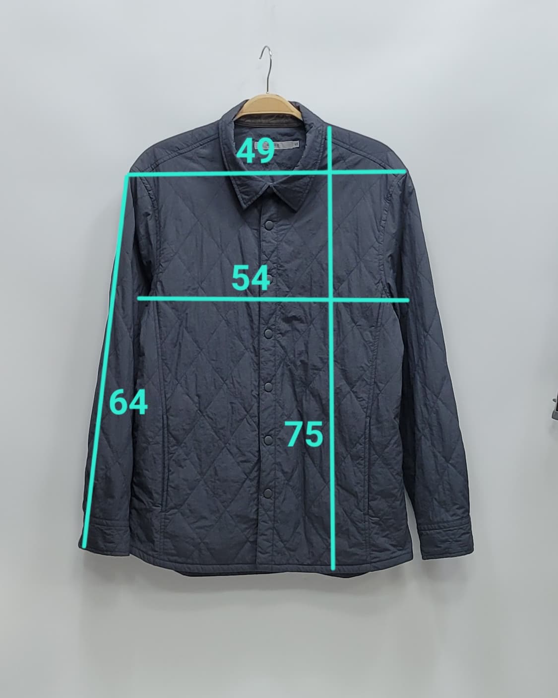 series 시리즈 셔츠형 퀼팅 점퍼 / 남 105 (추천 100)그레이 상품이미지10