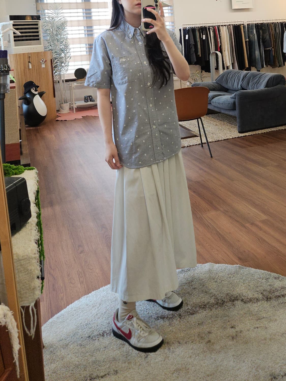 스투시 별 패턴 하프 셔츠 상품이미지3