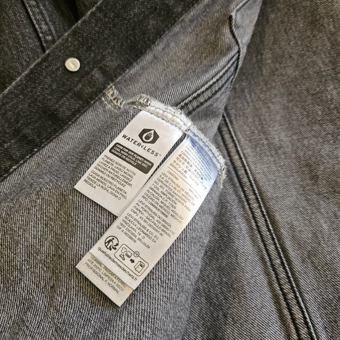 L 리바이스 프리미엄 흑청자켓 3세대 상품이미지4