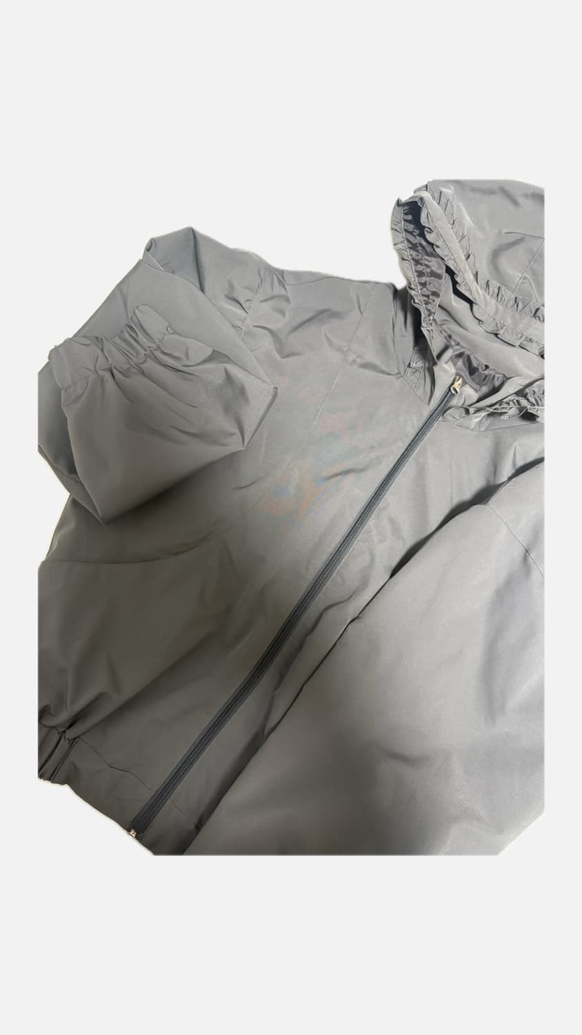 Frill Hood Zip-Up Jacket 상품이미지2