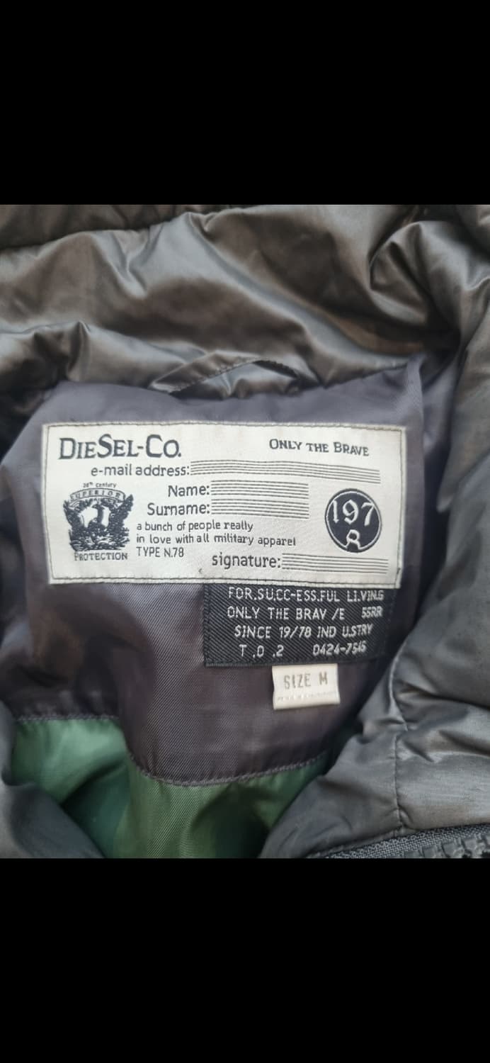 디젤 경량패딩 M 상품이미지4