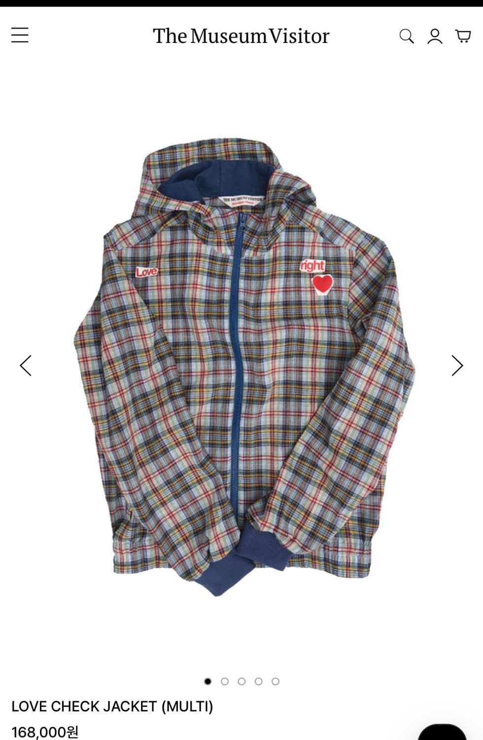 LOVE CHECK JACKET (MULTI) 상품이미지1