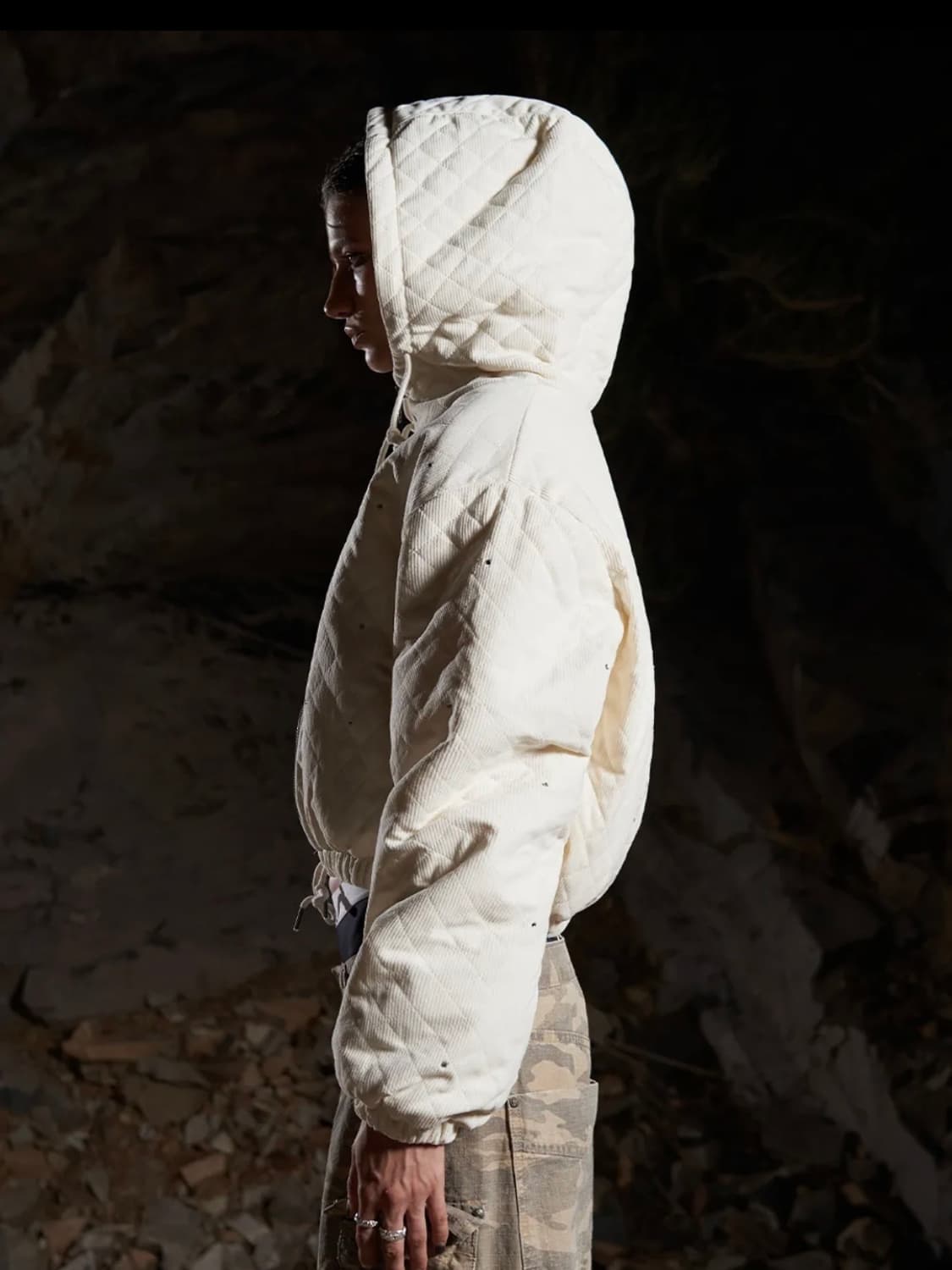 CUBIC QUILTED HOODIE DOWN JACKET 상품이미지5