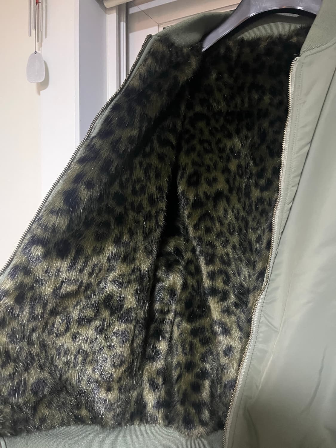 페치선데이 나일론 리버시블 MA-1 그린 L 상품이미지5