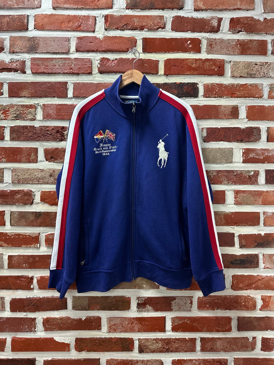 (XL)폴로 빅포니 트랜앤필드 집업 자켓 네이비 상품이미지1