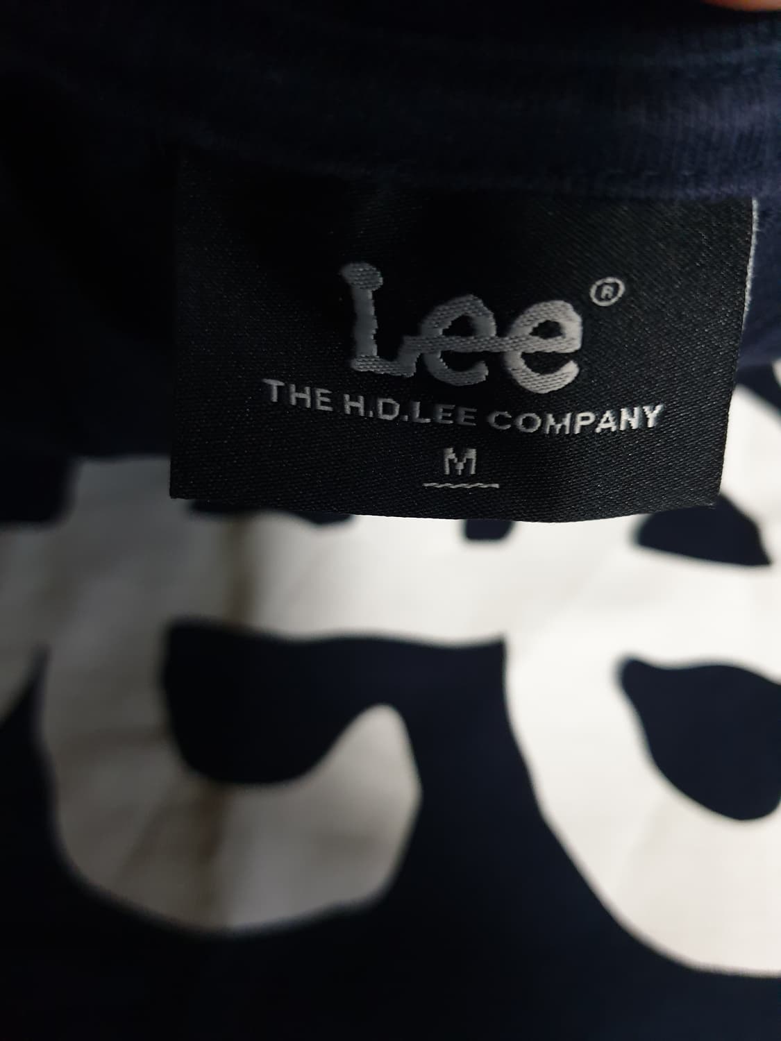 LEE 빅 레터링 로고 반팔티 네이비 (M) 상품이미지3