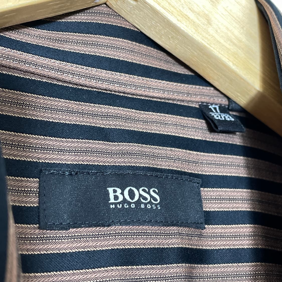 보스 스트라이프 셔츠 XL  상품이미지3