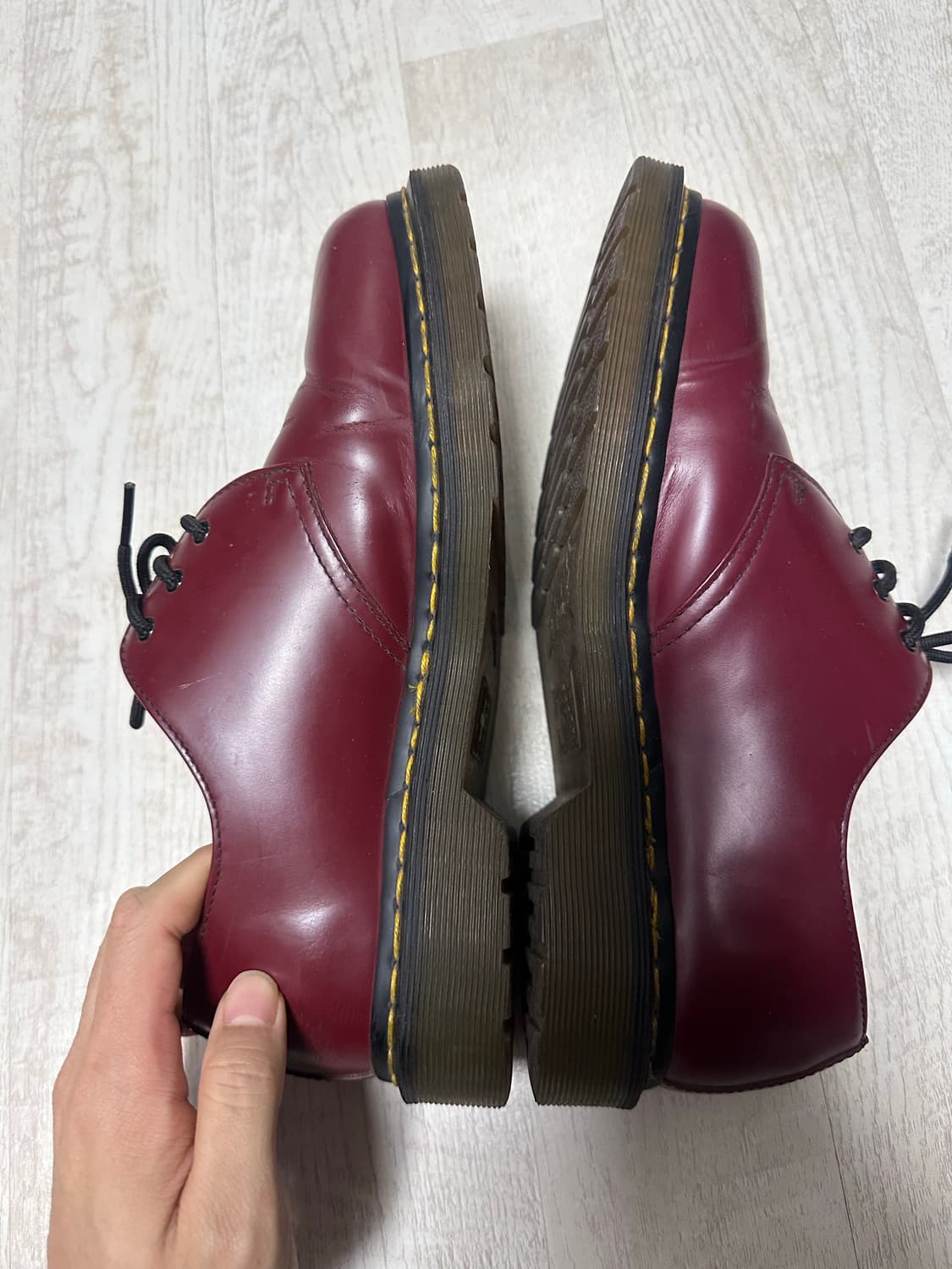 닥터마틴 1461스무스 체리레드uk7 상품이미지3