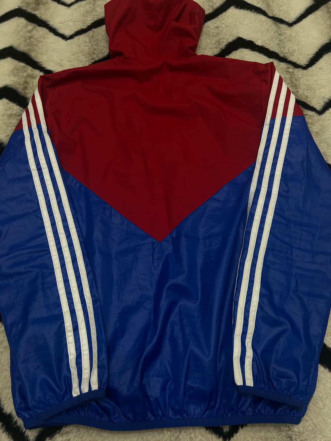 [M]아디다스 파이어버드 후드 바람막이/레드블루 상품이미지4