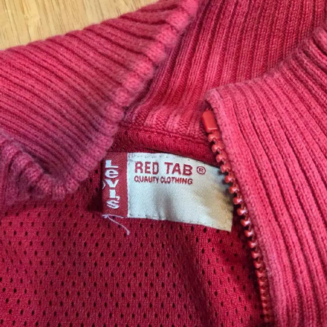 리바이스 레드탭 엘보패치 집업 니트 가디건 (실측M)
 상품이미지5