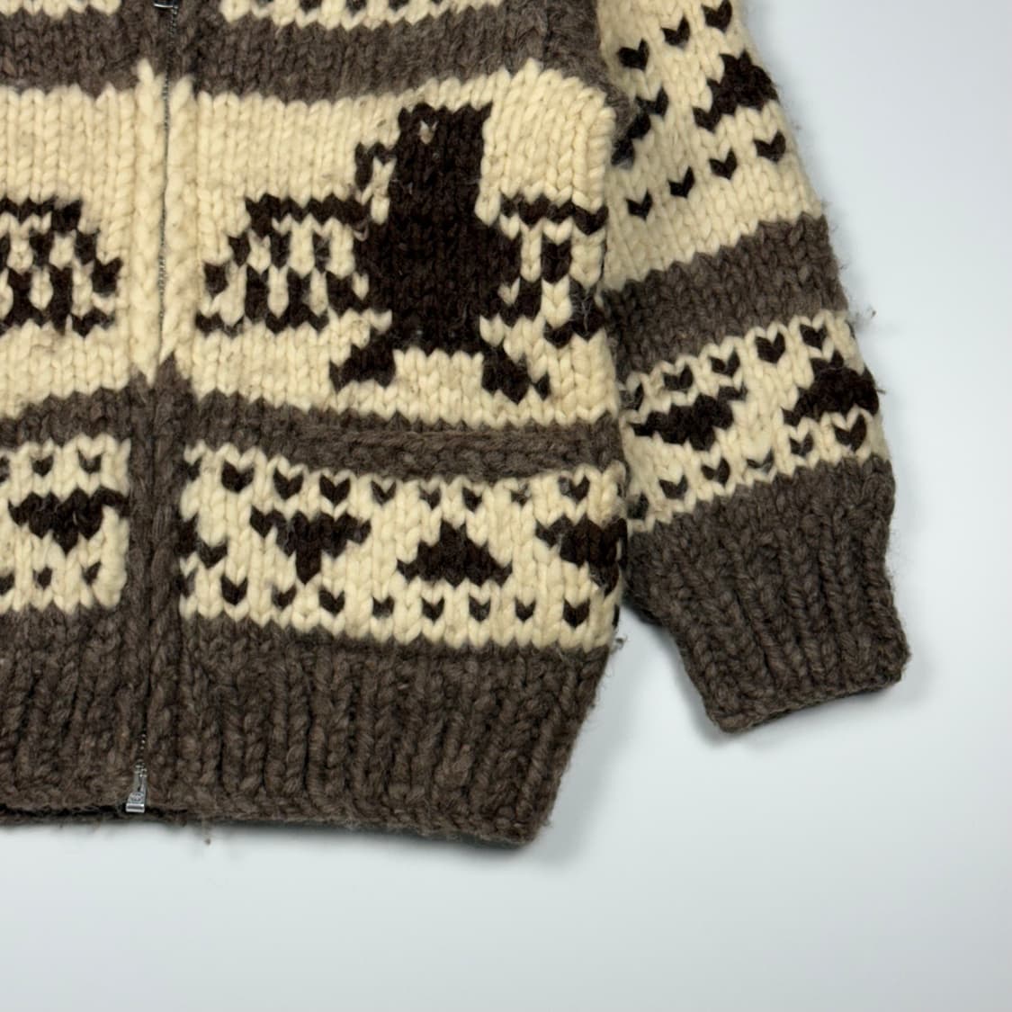 (103) 빈티지 캐나다 썬더버드 헤비울 코위찬 가디건 상품이미지5