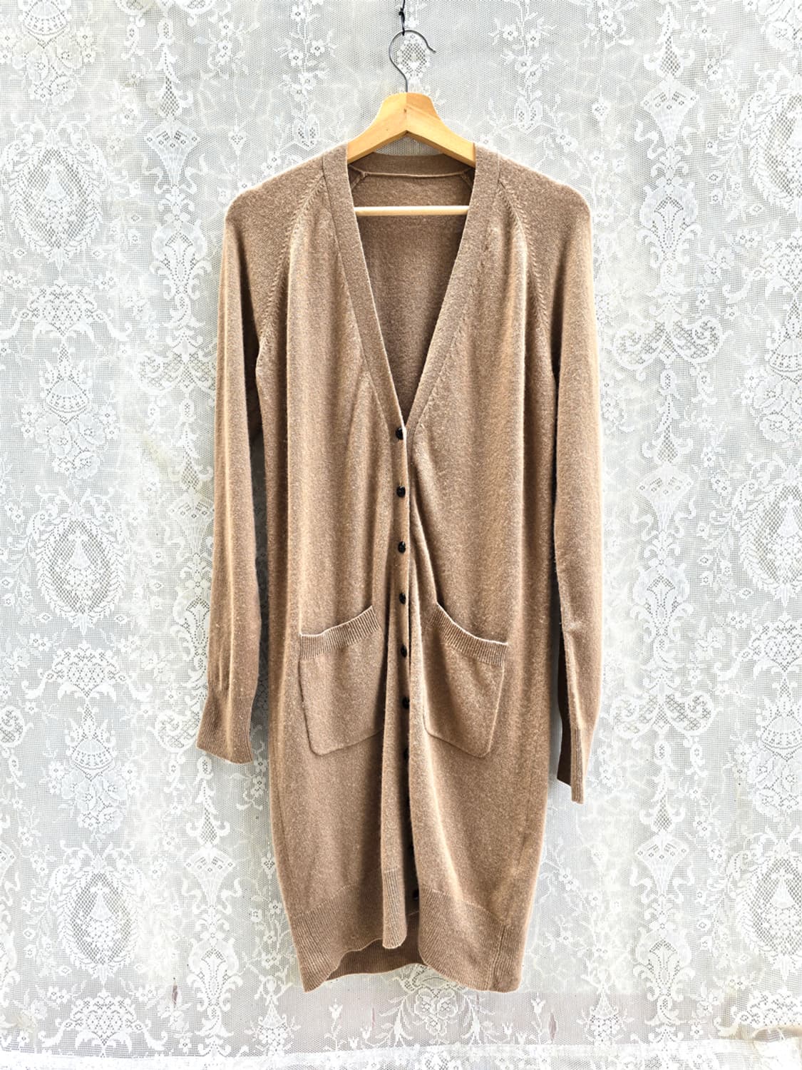 캐시미어 40% 울 60% 롱 가디건 상품이미지1