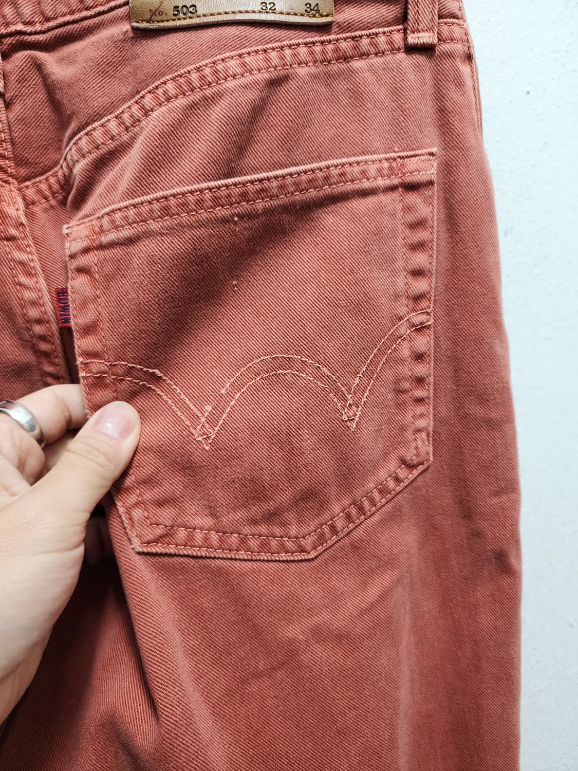 에드윈 오렌지 브라운 데님 상품이미지3