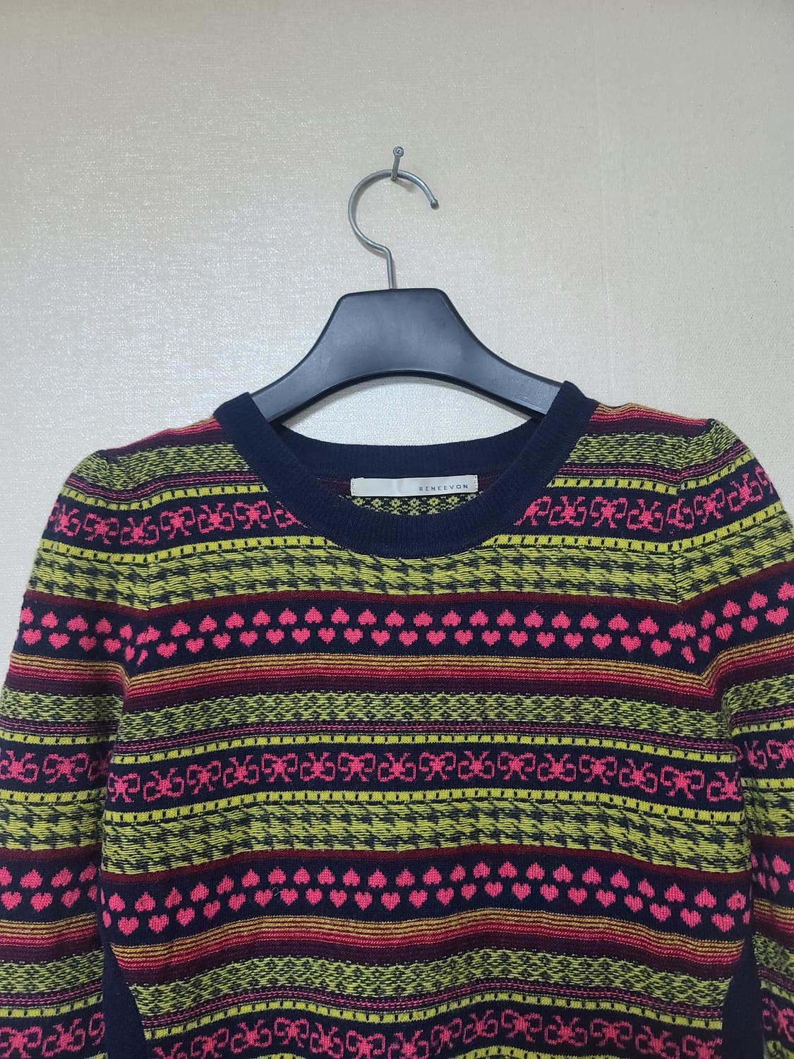 레니본 캐시미어 혼방 니트 원피스 상품이미지2