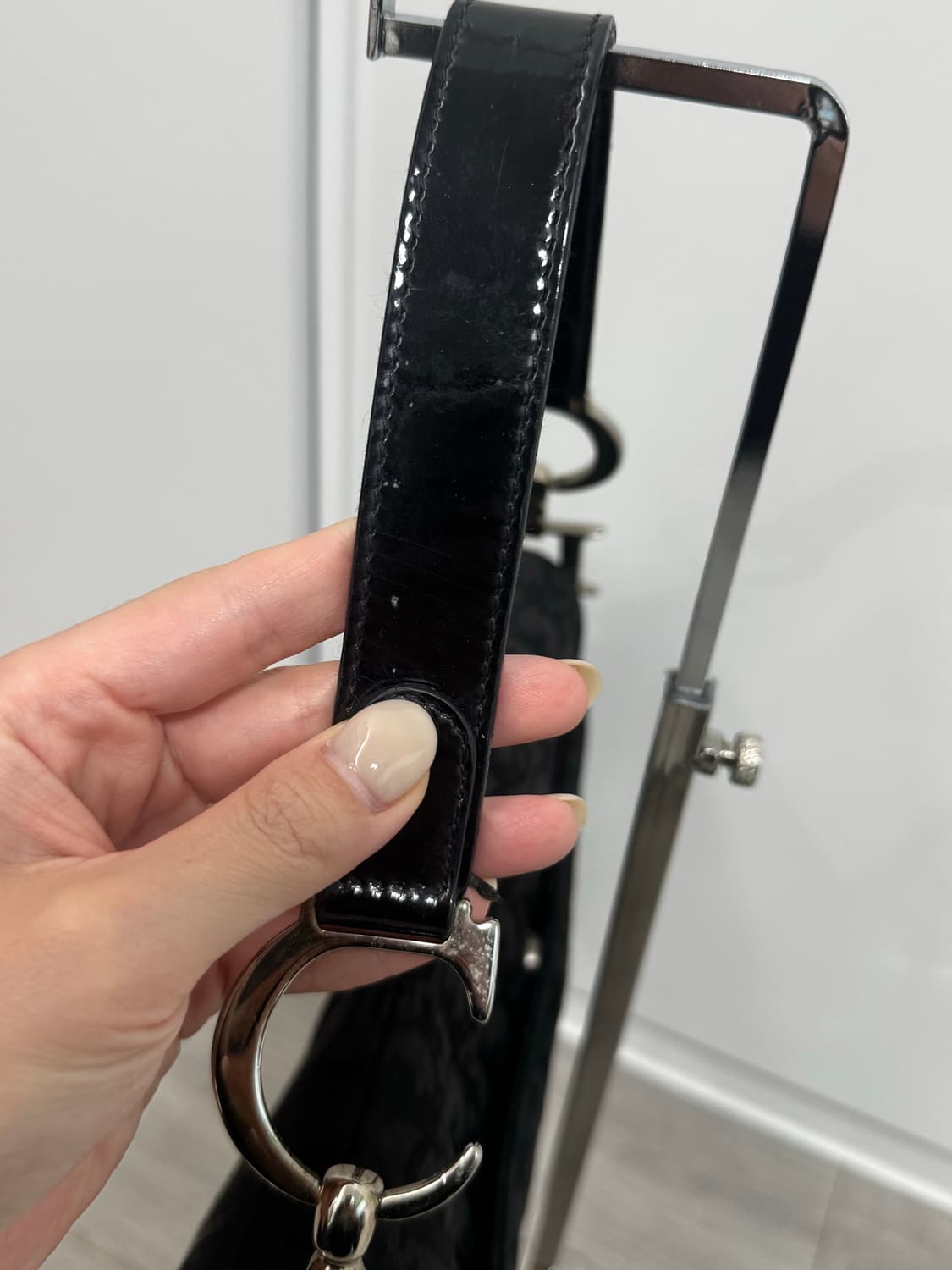 디올 Dior 새들백 존갈리아노 빈티지 블랙실버 상품이미지5