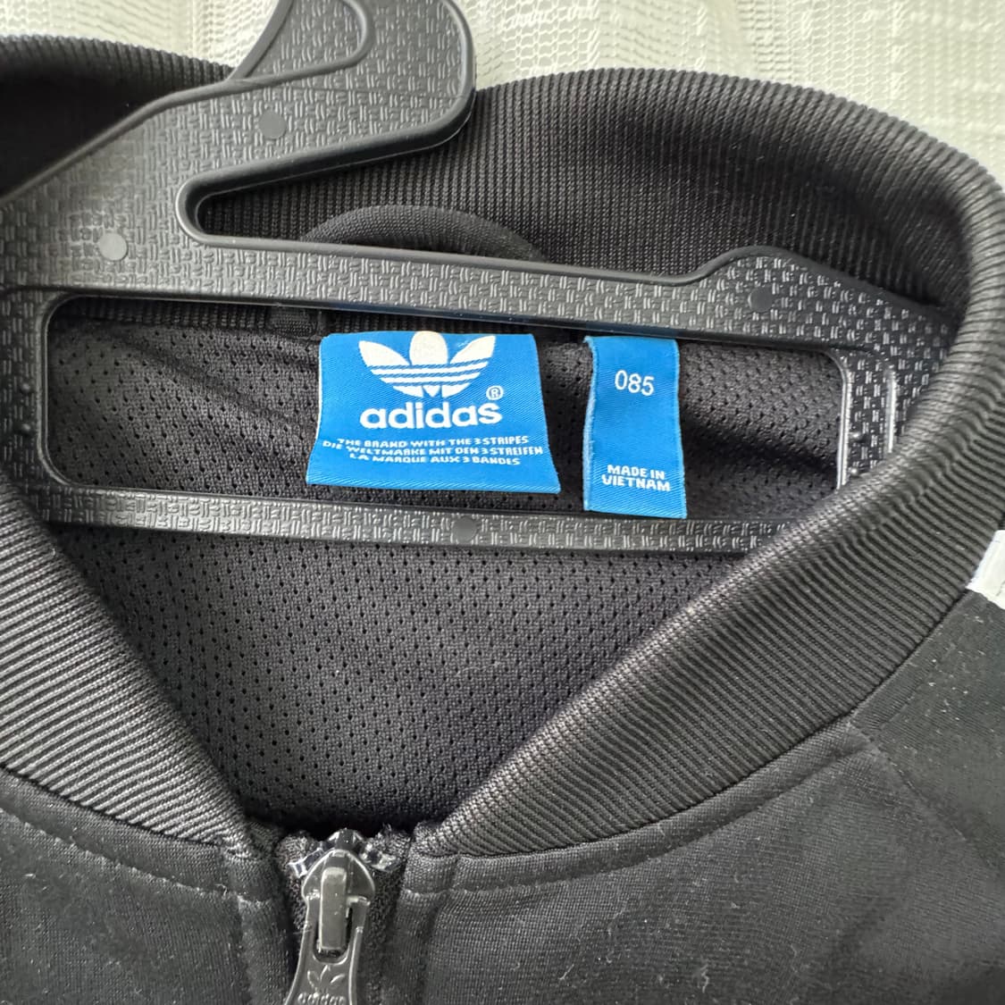 아디다스 블랙 불꽃자수로고 트랙자켓져지 85 상품이미지7