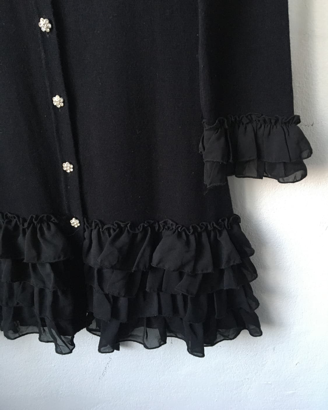 Frill belted knit onepiece 상품이미지4